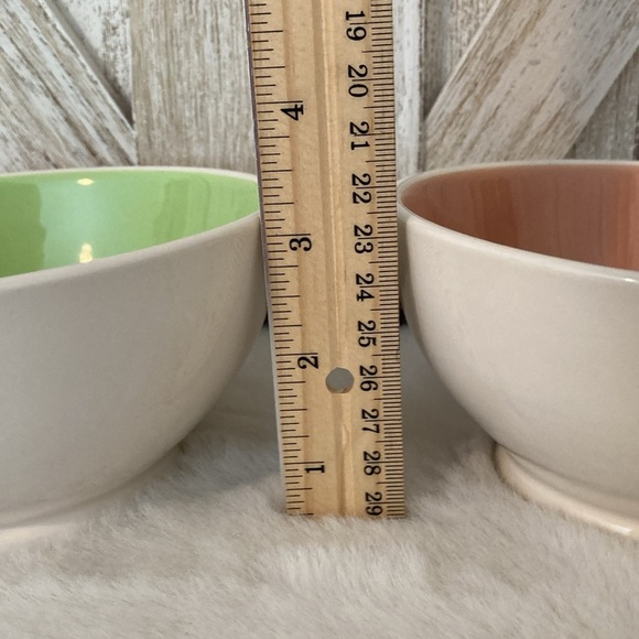 Rae Dunn Mint Chocolate Chip & Strawberry Swirl Bowls - Picture 5 of 7